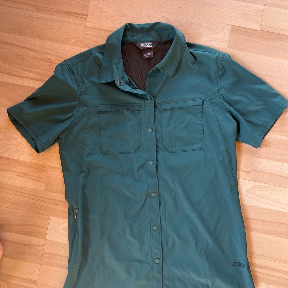 Outdoor Research Teal Button-Up Shirt